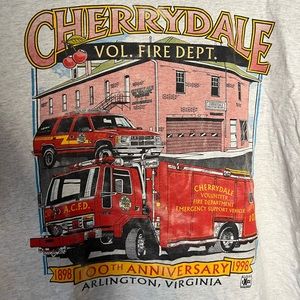 Vintage 1998 Cherrydale Fire Department Shirt XXL